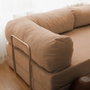 Atelier Del Sofa Nook Sofá-Cama de 3 Plazas en Terciopelo Marrón